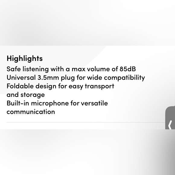 Safe Sounds Pink Kids Foldable Headset - Picture 5 of 5